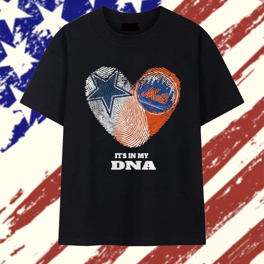Dallas Cowboys x New York Mets Its In My DNA Graphic T Shirt