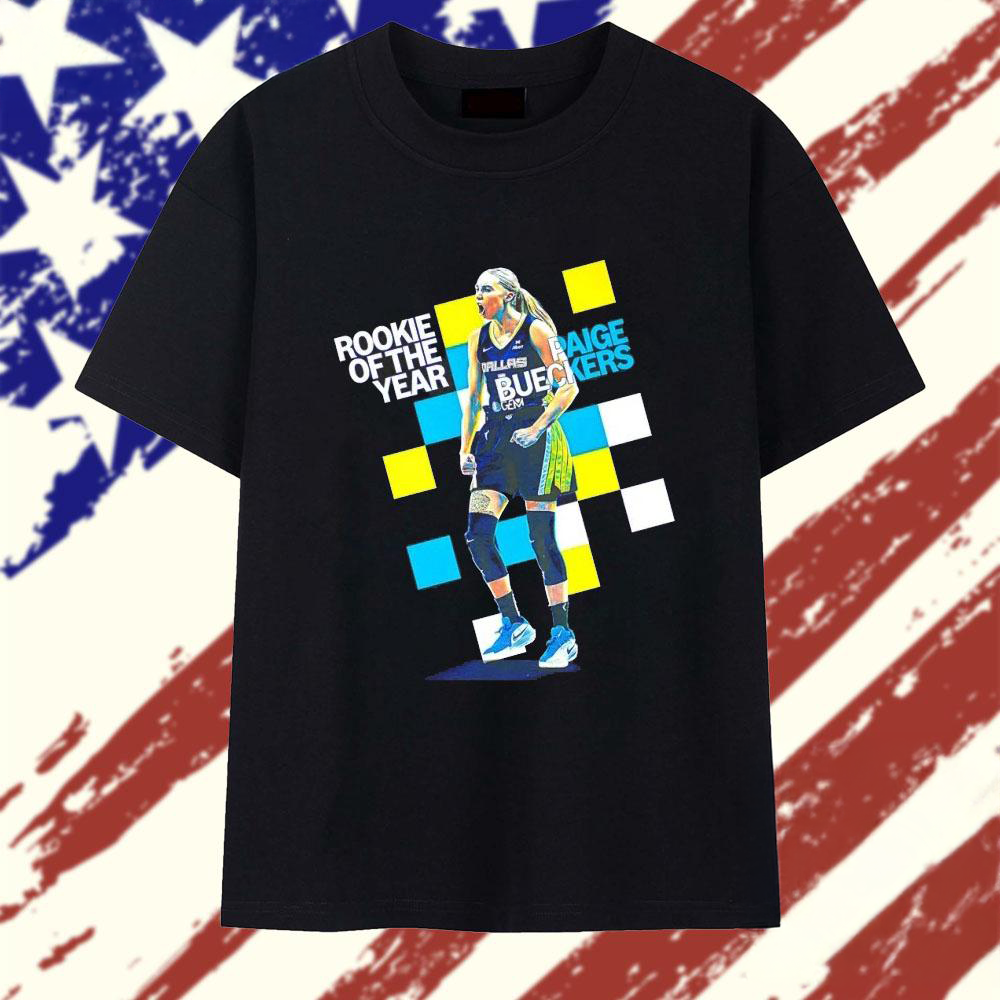 Dallas Wings Paige Bueckers WNBA Rookie Of The Year 2025 T Shirt