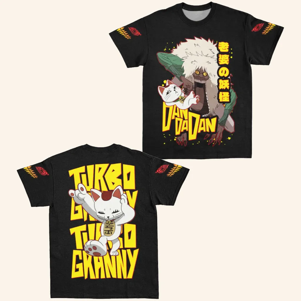 Dandadan Merch Turbo Granny Old Woman Dandadan Streetwear TShirt Gifts For Besties