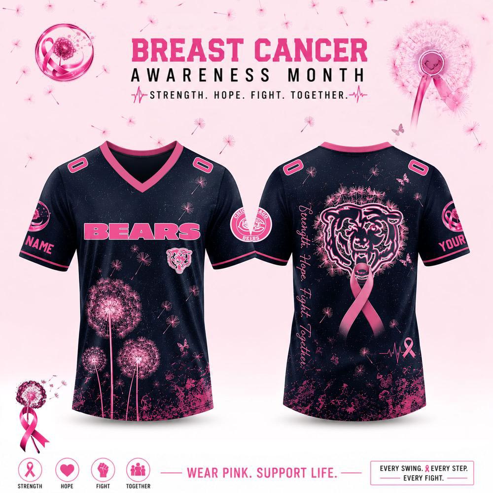 Dandelion Of Hope Custom Football Jersey Pink Ribbon Awareness Fan Apparel 1 - Unicasport Dandelion Of Hope Custom Football Jersey Pink Ribbon Awareness Fan Apparel