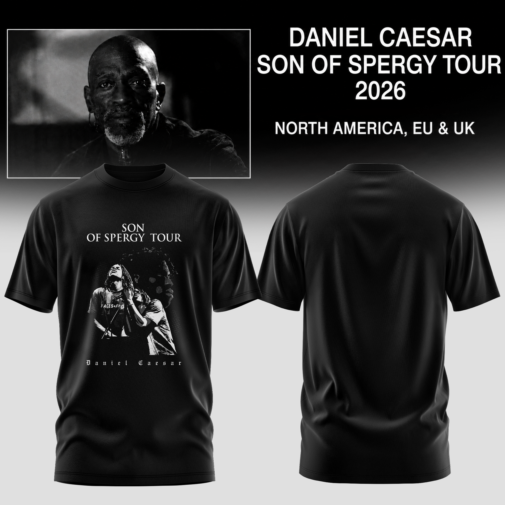Daniel Caesar Son Of Spergy Tour Collector Edition Graphic T Shirt