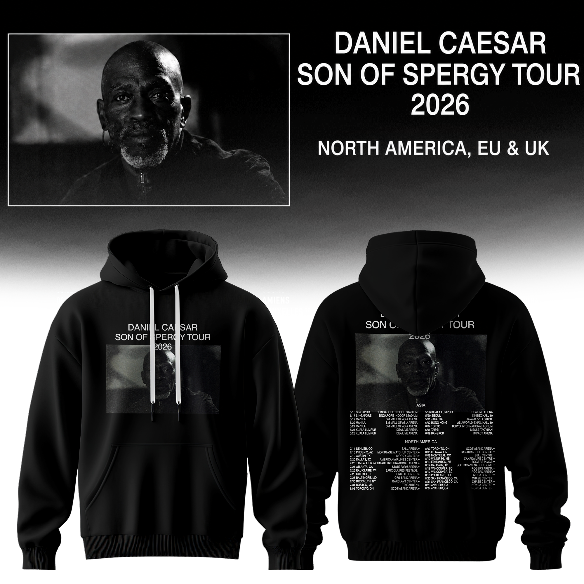 Daniel Caesar Son Of Spergy Tour Collector Edition Hoodie