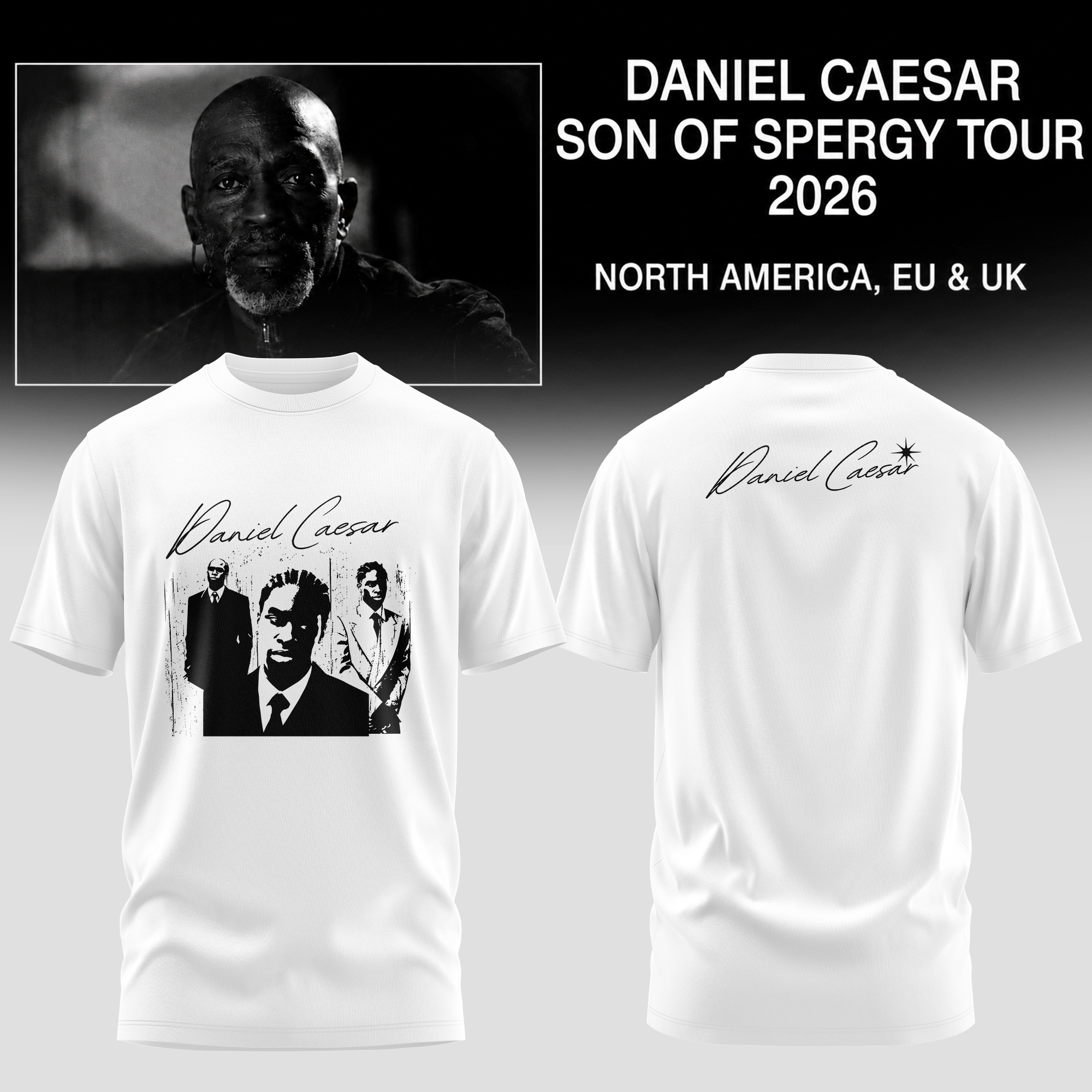 Daniel Caesar Son Of Spergy Tour Exclusive Concert Tee