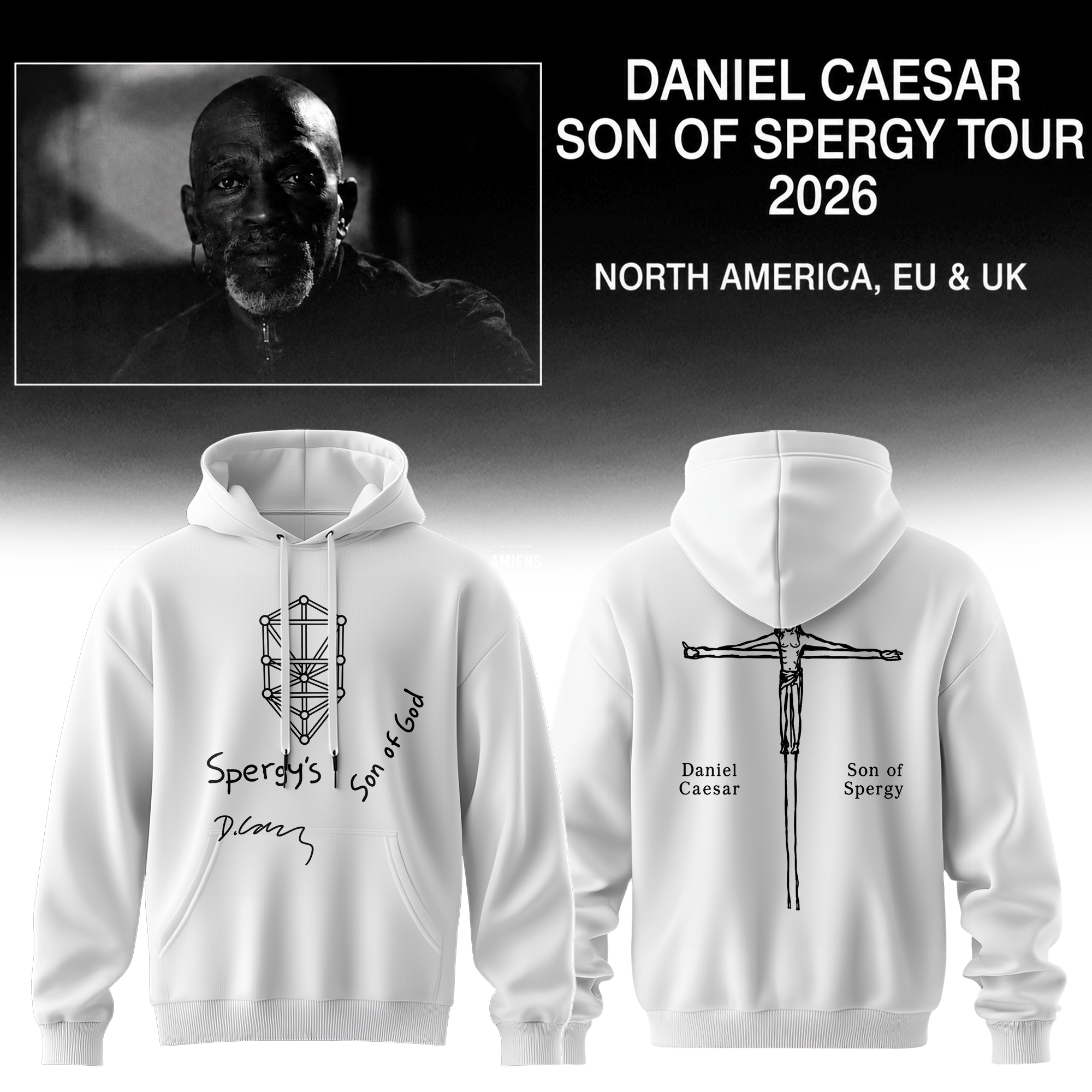 Daniel Caesar Son Of Spergy Tour Exclusive Fan Hoodie