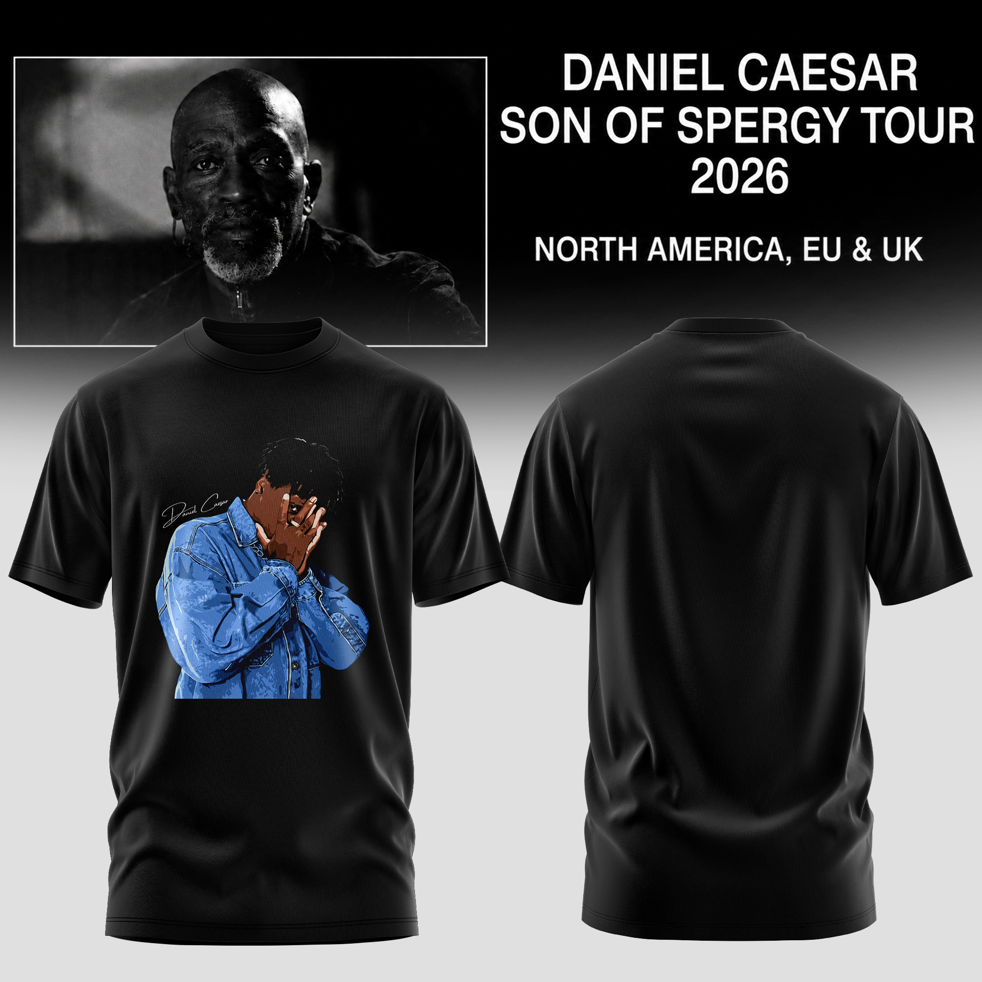 Daniel Caesar Son Of Spergy Tour Exclusive Music Fan T Shirt