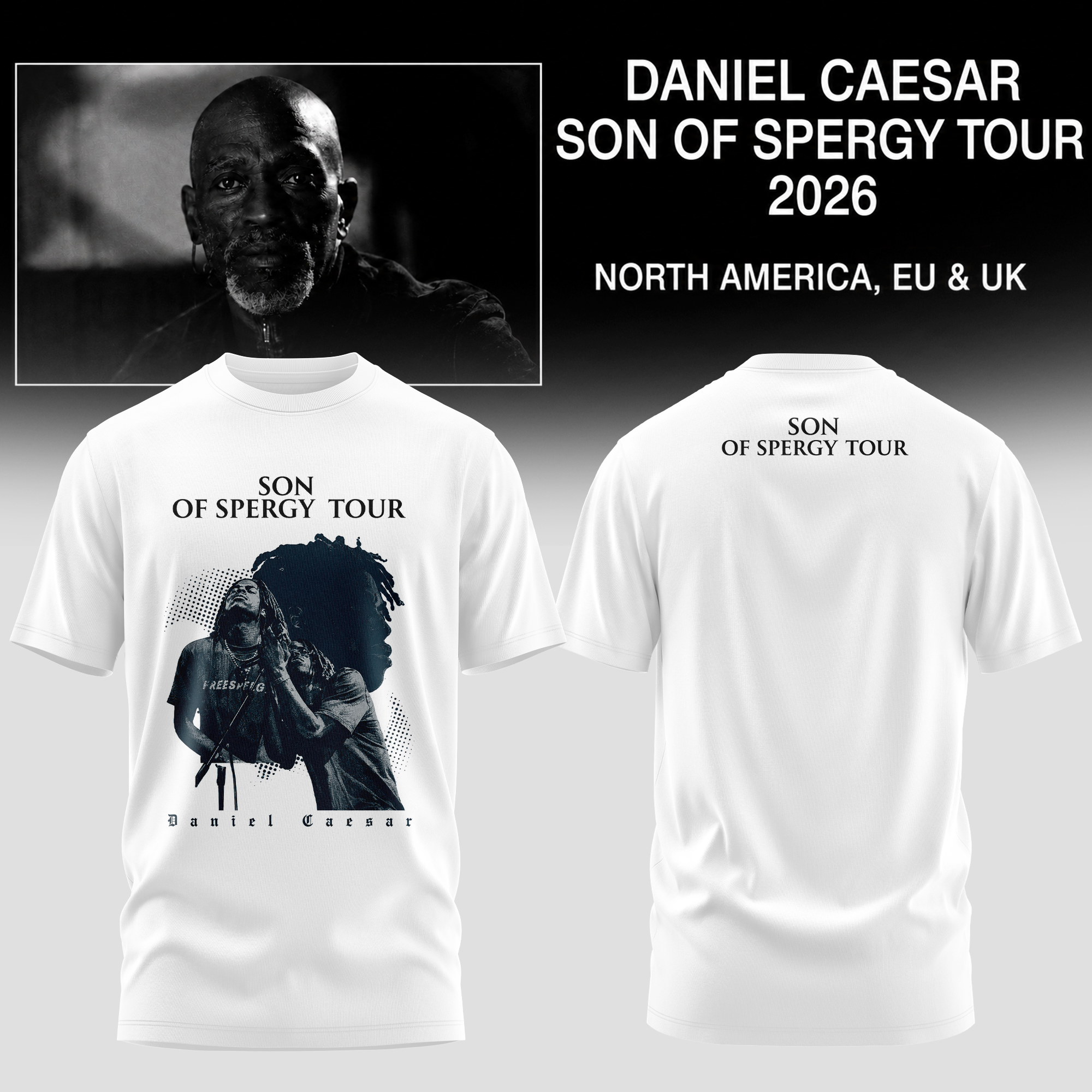 Daniel Caesar Son Of Spergy Tour Limited Edition Graphic T Shirt