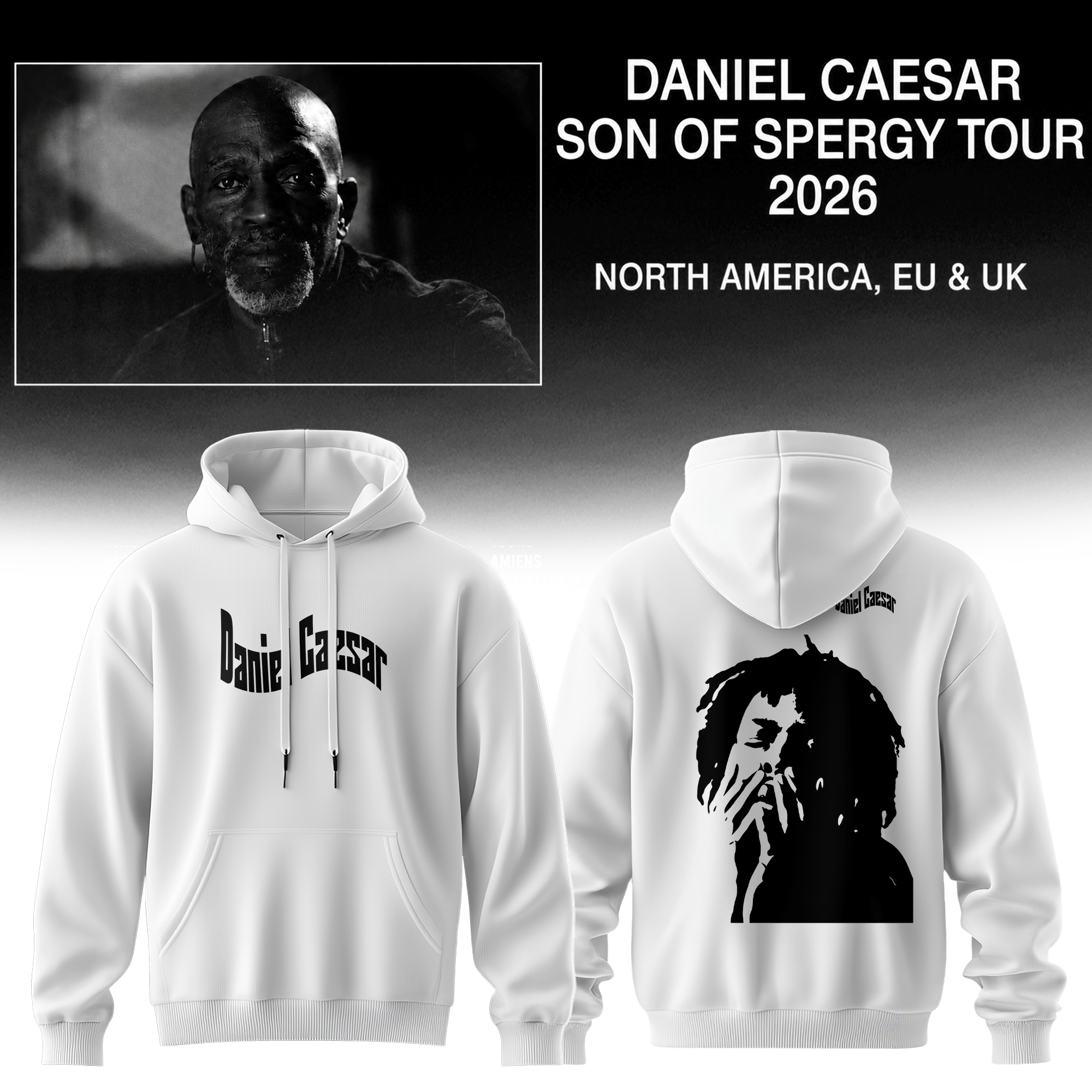 Daniel Caesar Son Of Spergy Tour Limited Edition Pullover Hoodie