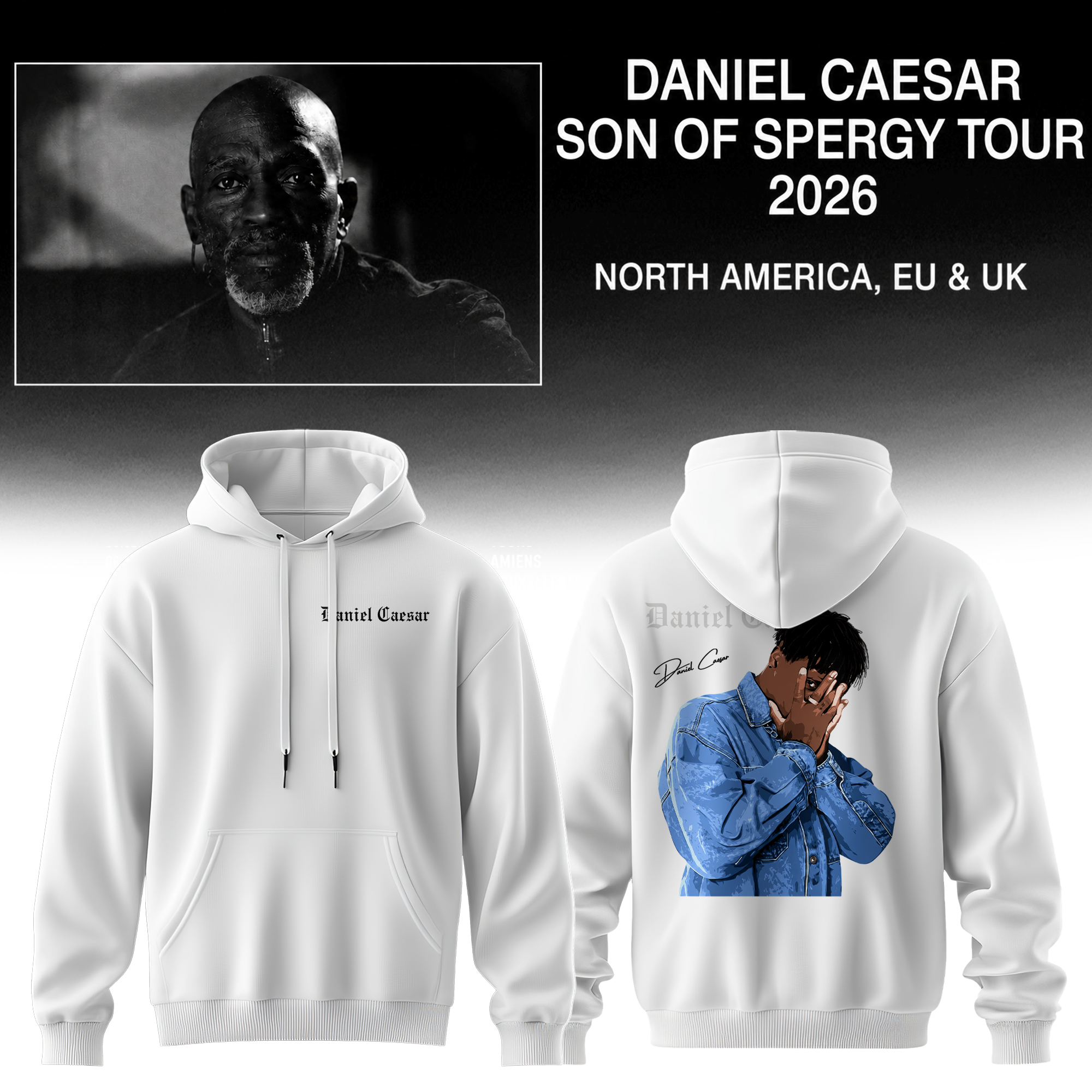 Daniel Caesar Son Of Spergy Tour Premium Music Fan Hoodie