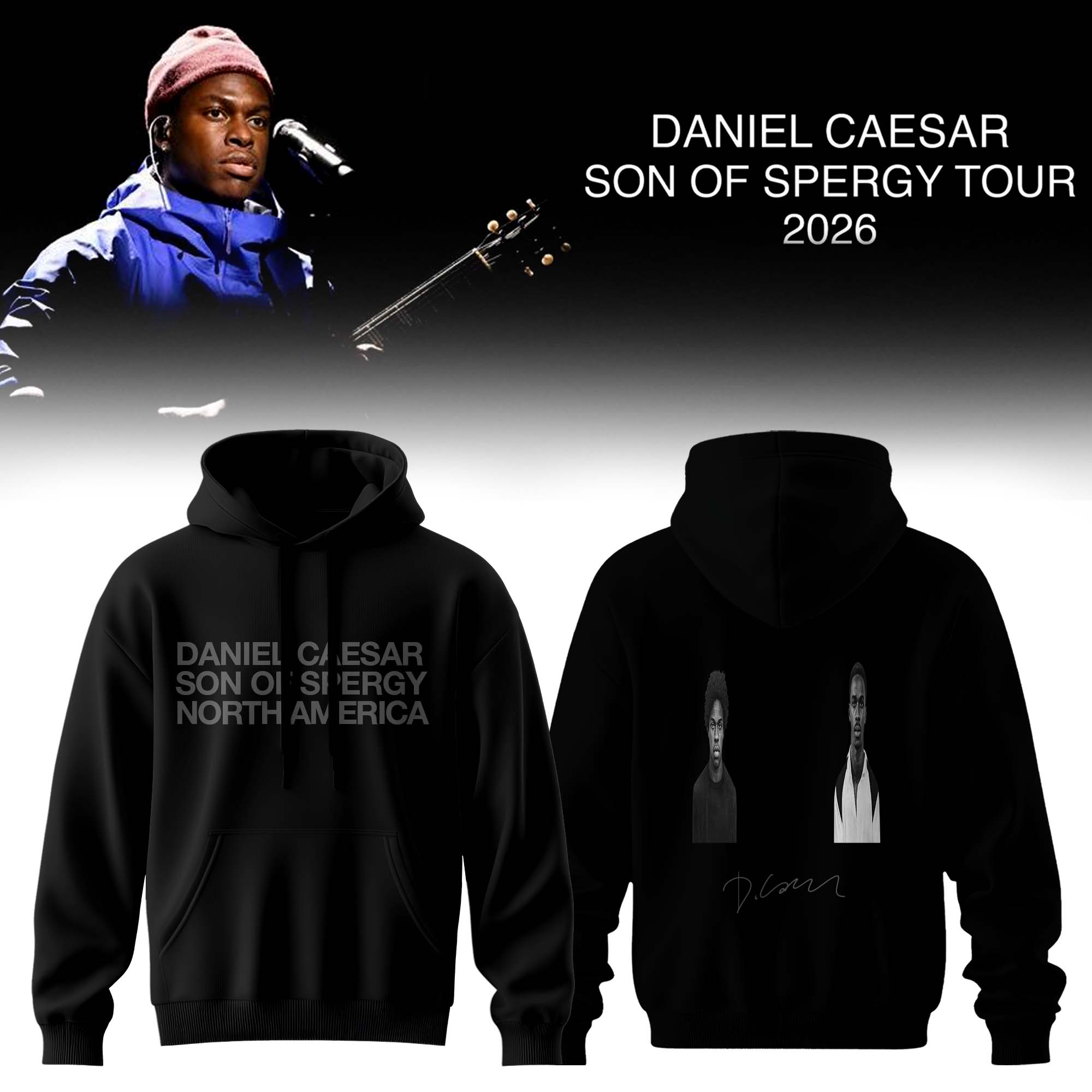 Daniel Caesar Son Of Spergy Tour Signed Collector Edition Hoodie