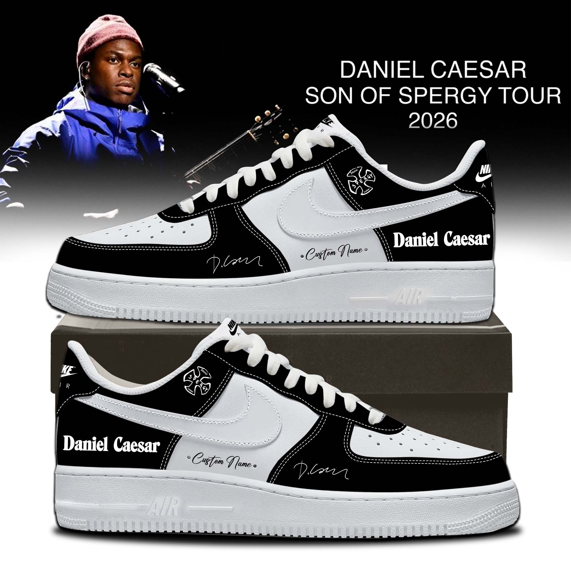 Daniel Caesar Son Of Spergy Tour Signed Collector Edition Sneakers