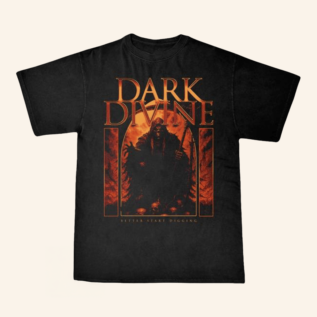 Dark Divine Official Merch Long Way To Hell TShirt Best Gifts For Boyfriend