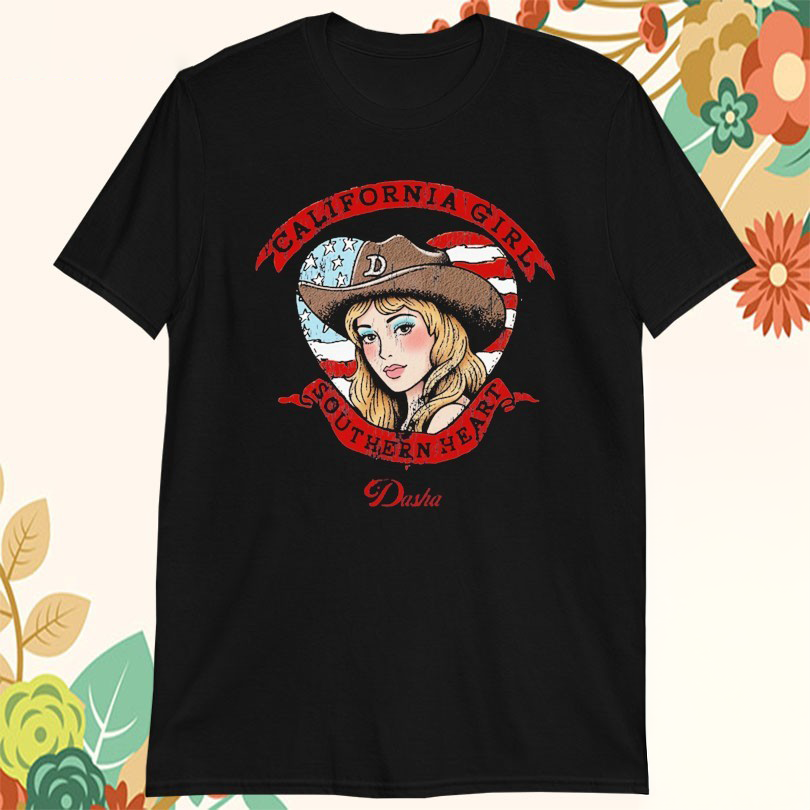 Dasha California Girl Southern Heart Cowgirl Heart Tshirts