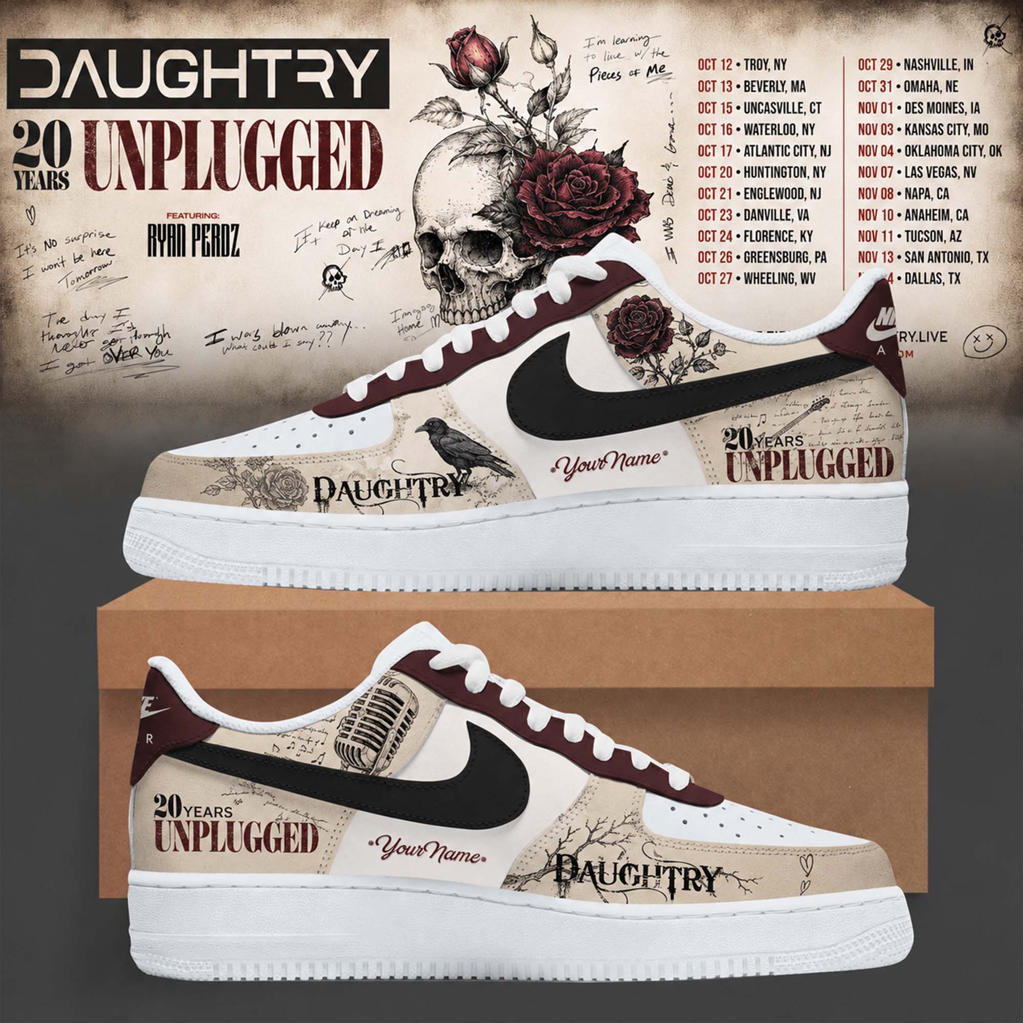 Daughtry 20 Years Unplugged 2026 Collector Edition Sneakers