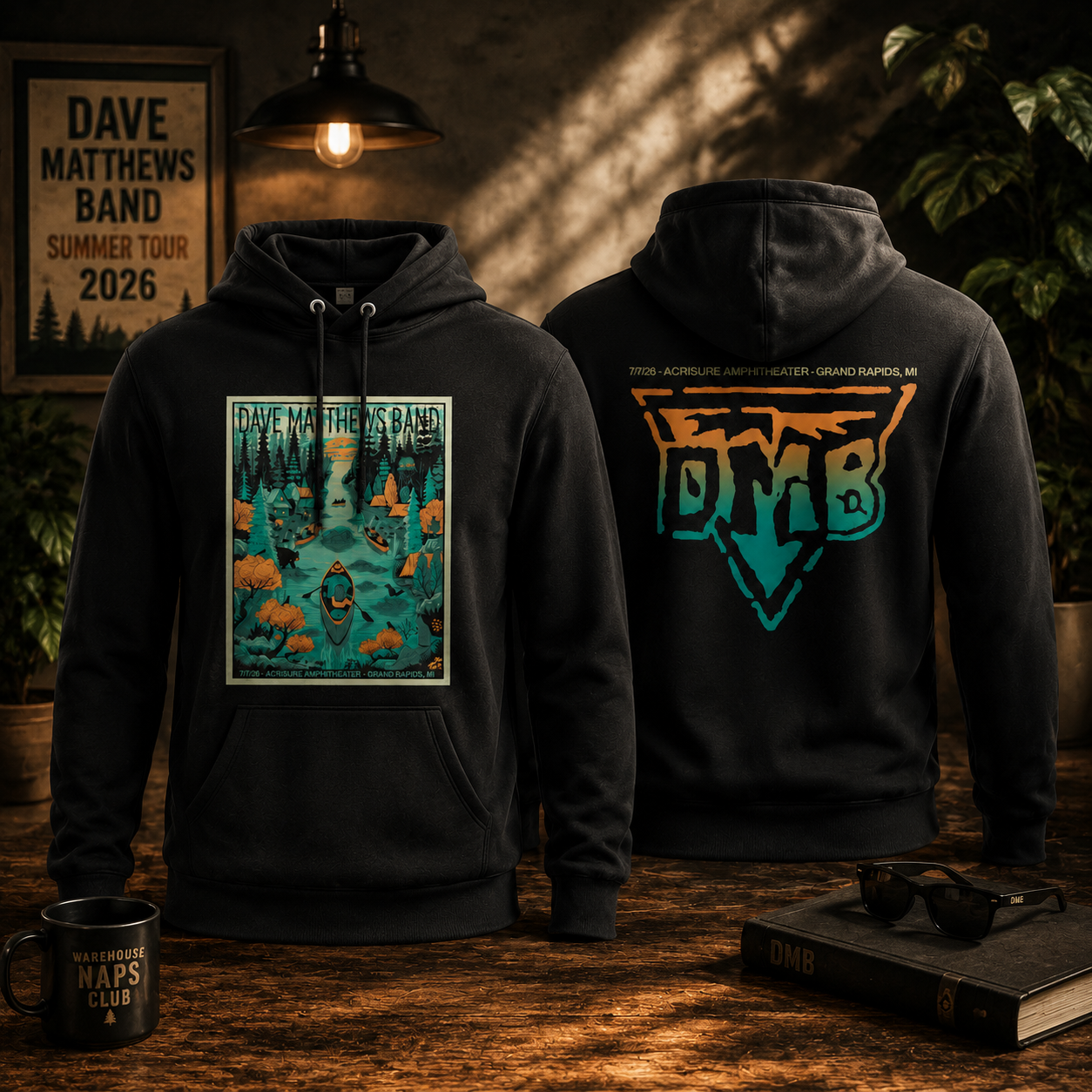 Dave Matthews Band Summer Tour Grand Rapids MI July 2026 Limited Hoodie Gifts For Fans