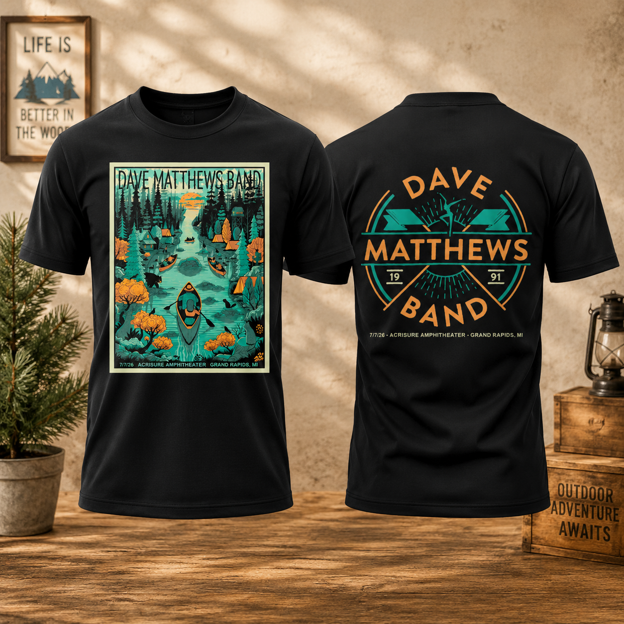 Dave Matthews Band Summer Tour Grand Rapids MI July 2026 Limited T Shirt Gifts For Fans