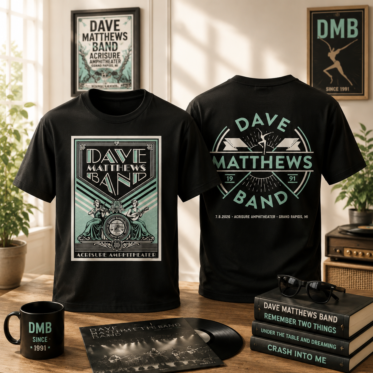 Dave Matthews Band Summer Tour Grand Rapids MI July 2026 Limited T Shirt Gifts For Fans3