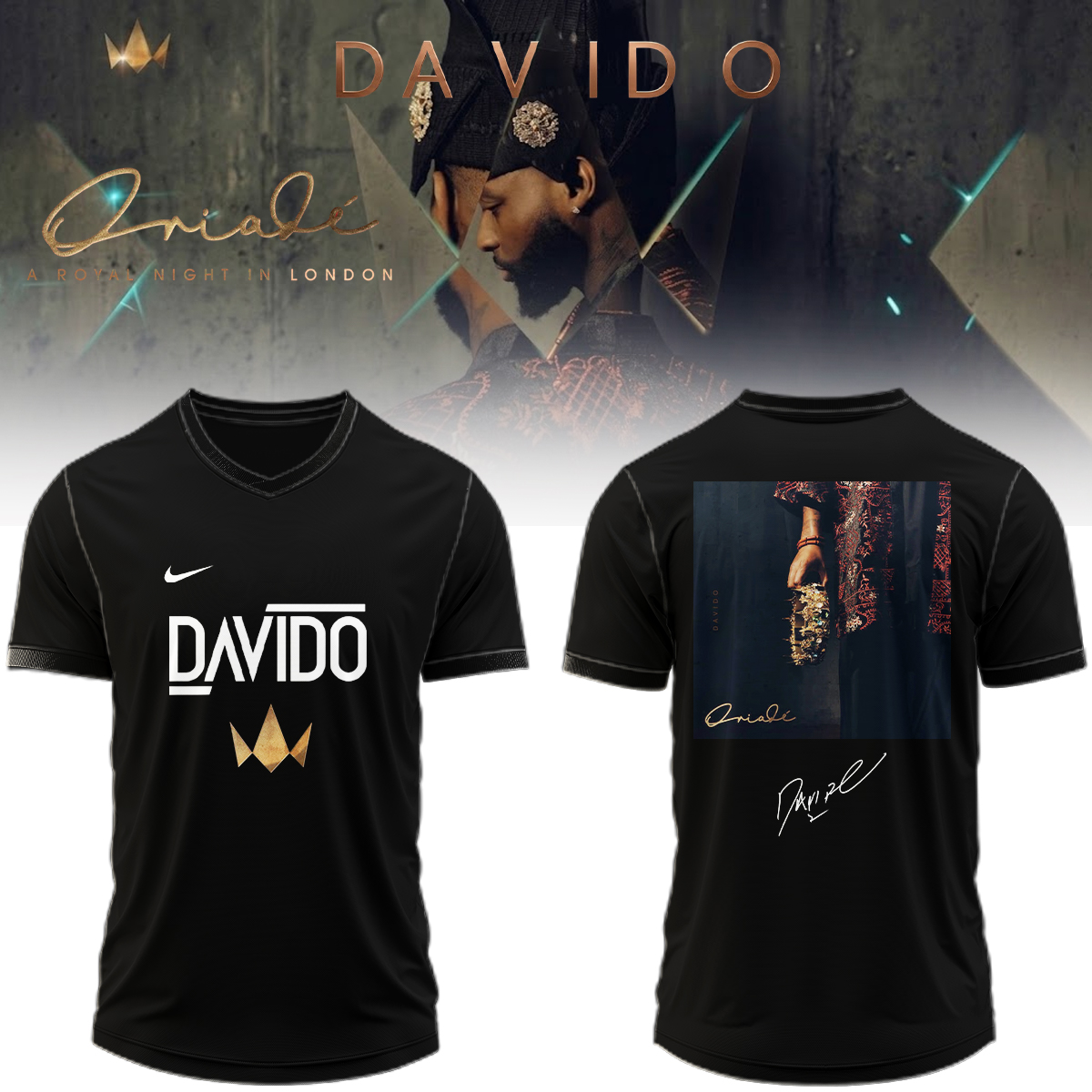 Davido A Royal Night In London 2026 Exclusive Fan Baseball Jersey