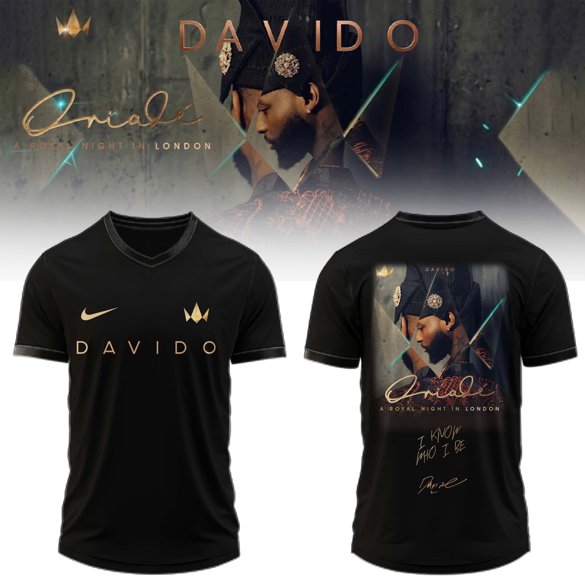 Davido A Royal Night In London 2026 Limited Edition Baseball Jersey