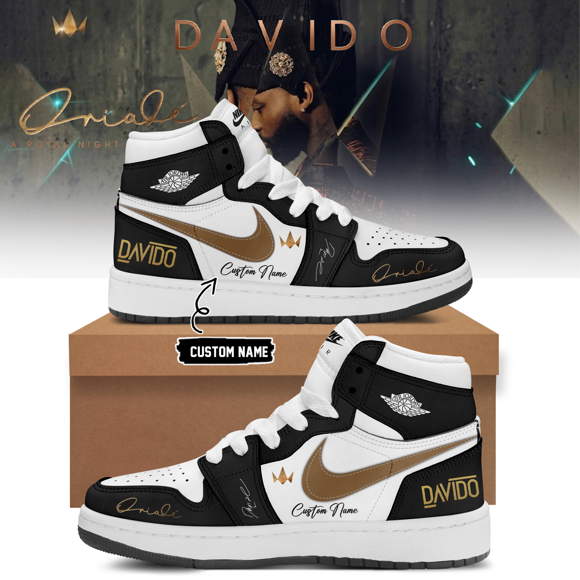 Davido A Royal Night In London 2026 Limited Edition Lifestyle Sneakers