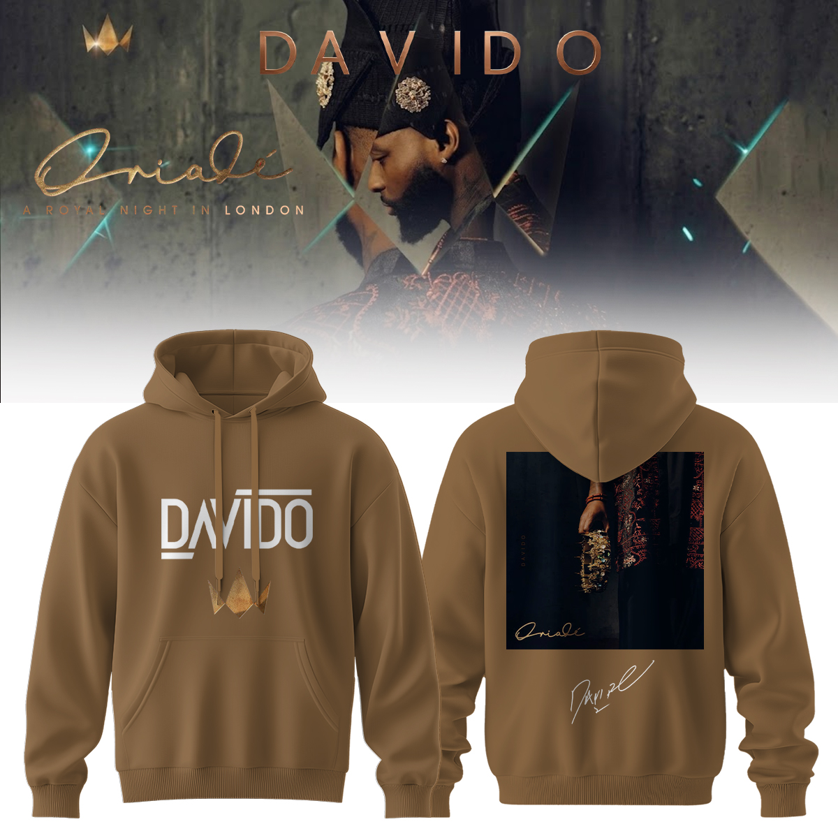 Davido A Royal Night In London 2026 Premium Concert Hoodie