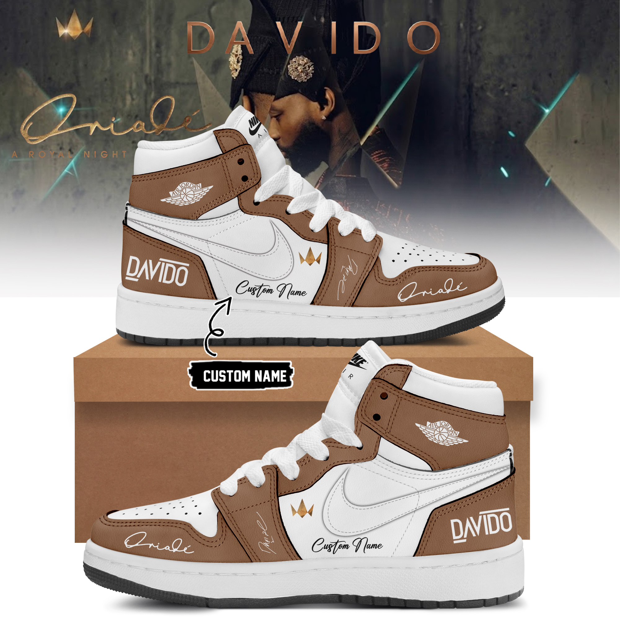 Davido A Royal Night In London 2026 Premium Custom Shoes