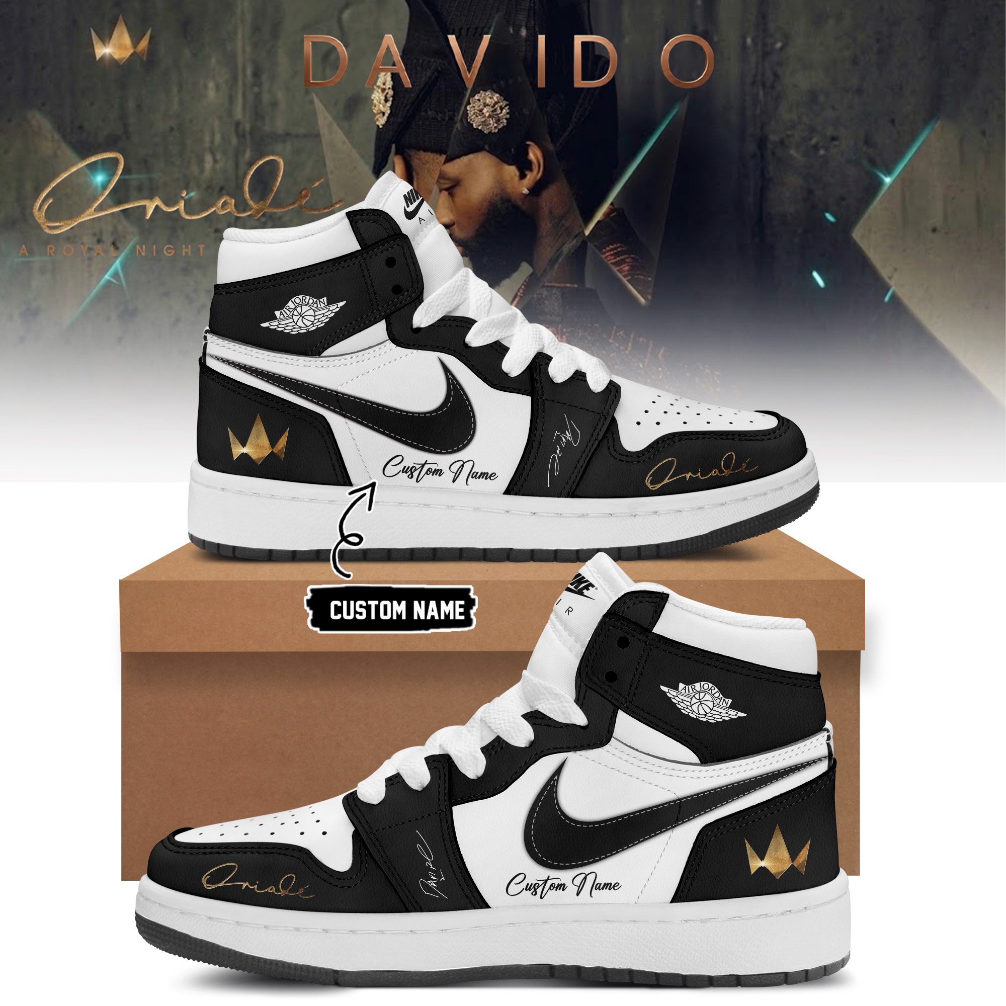 Davido A Royal Night In London 2026 Premium Fan Sneakers