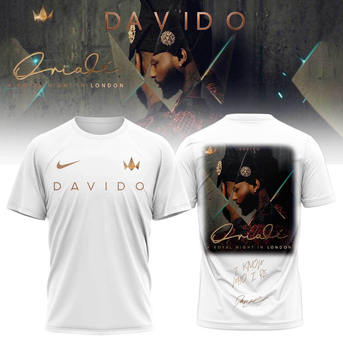 Davido A Royal Night In London 2026 Premium Graphic T Shirt