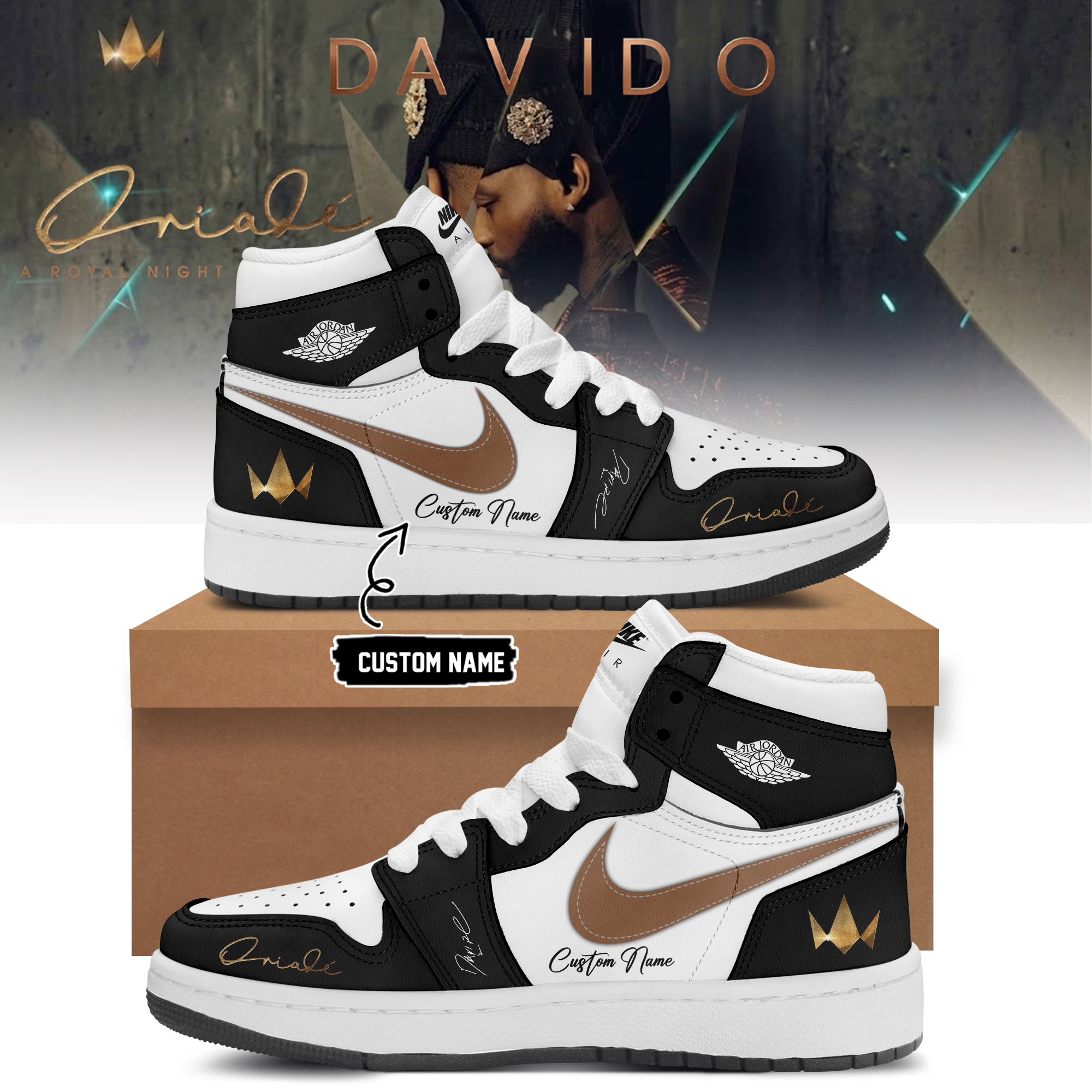 Davido A Royal Night In London 2026 Premium Street Style Shoes