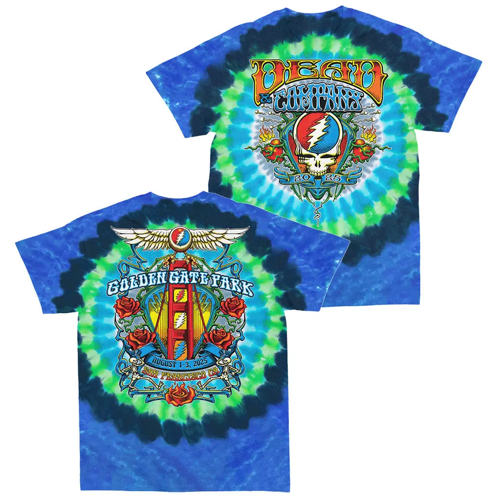Dead And Company Merch Golden Gate Park Tie Dye TShirt Gifts For Him