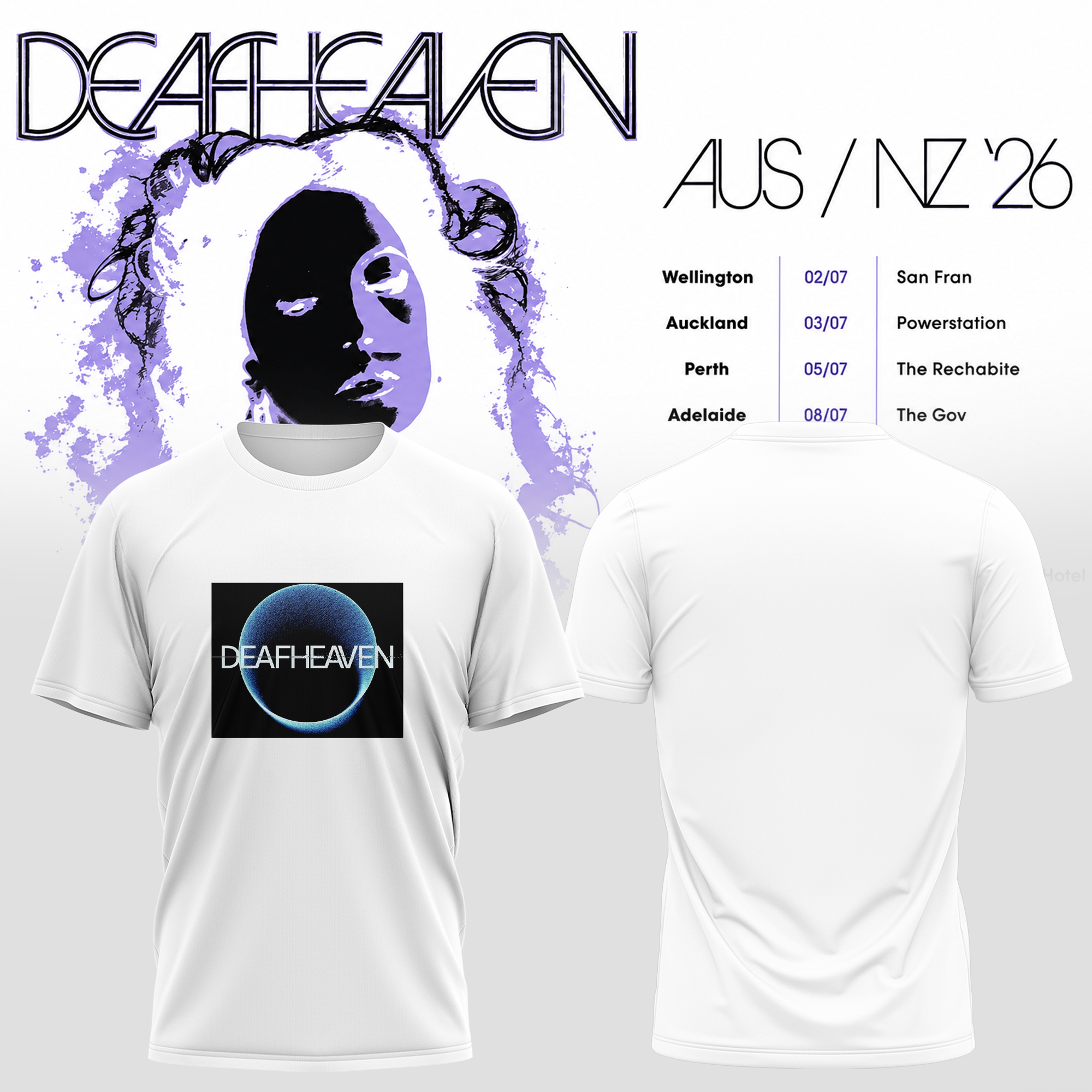Deafheaven AUS NZ Tour 2026 Collector Edition Graphic Tee
