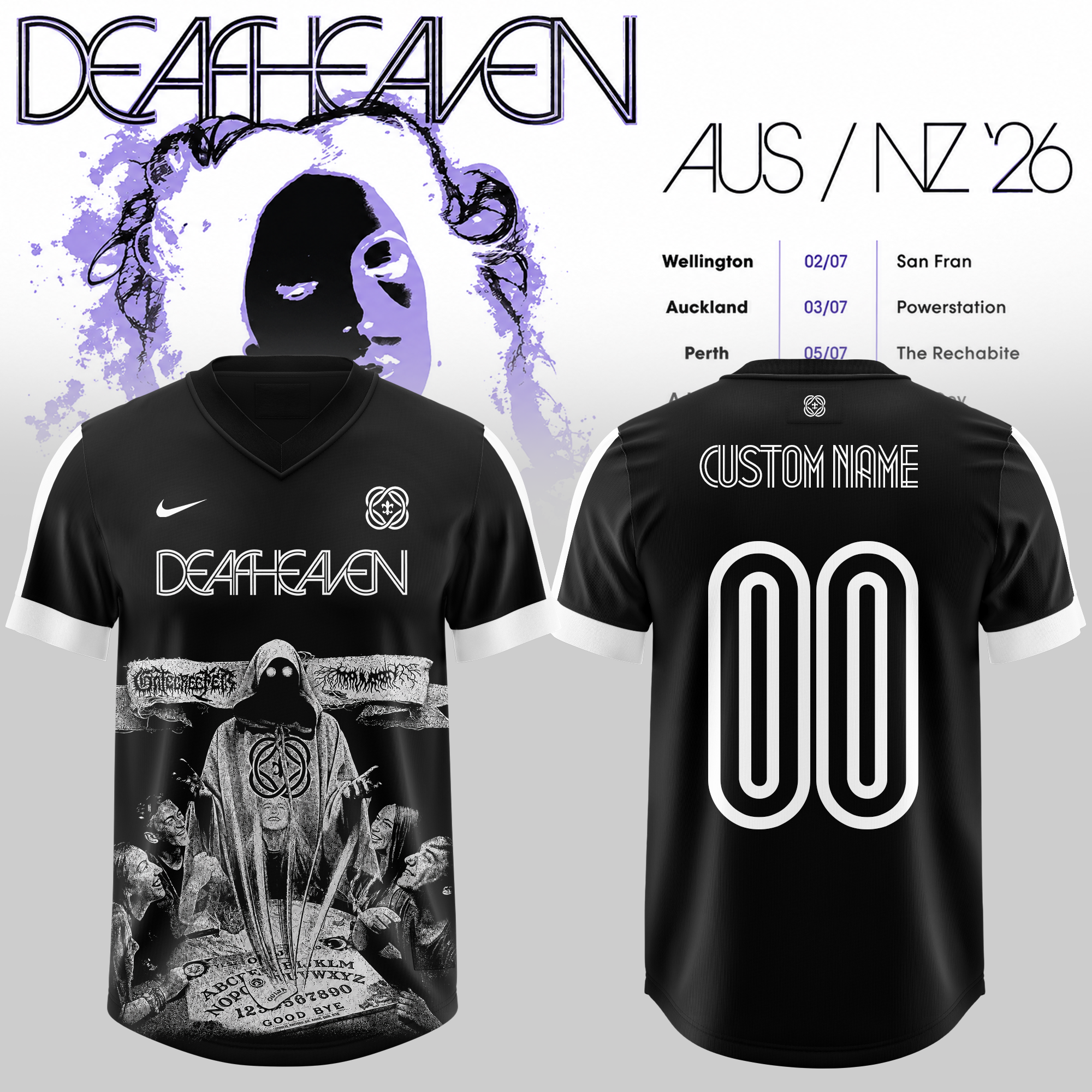 Deafheaven AUS NZ Tour 2026 Official Tour Merchandise Collection