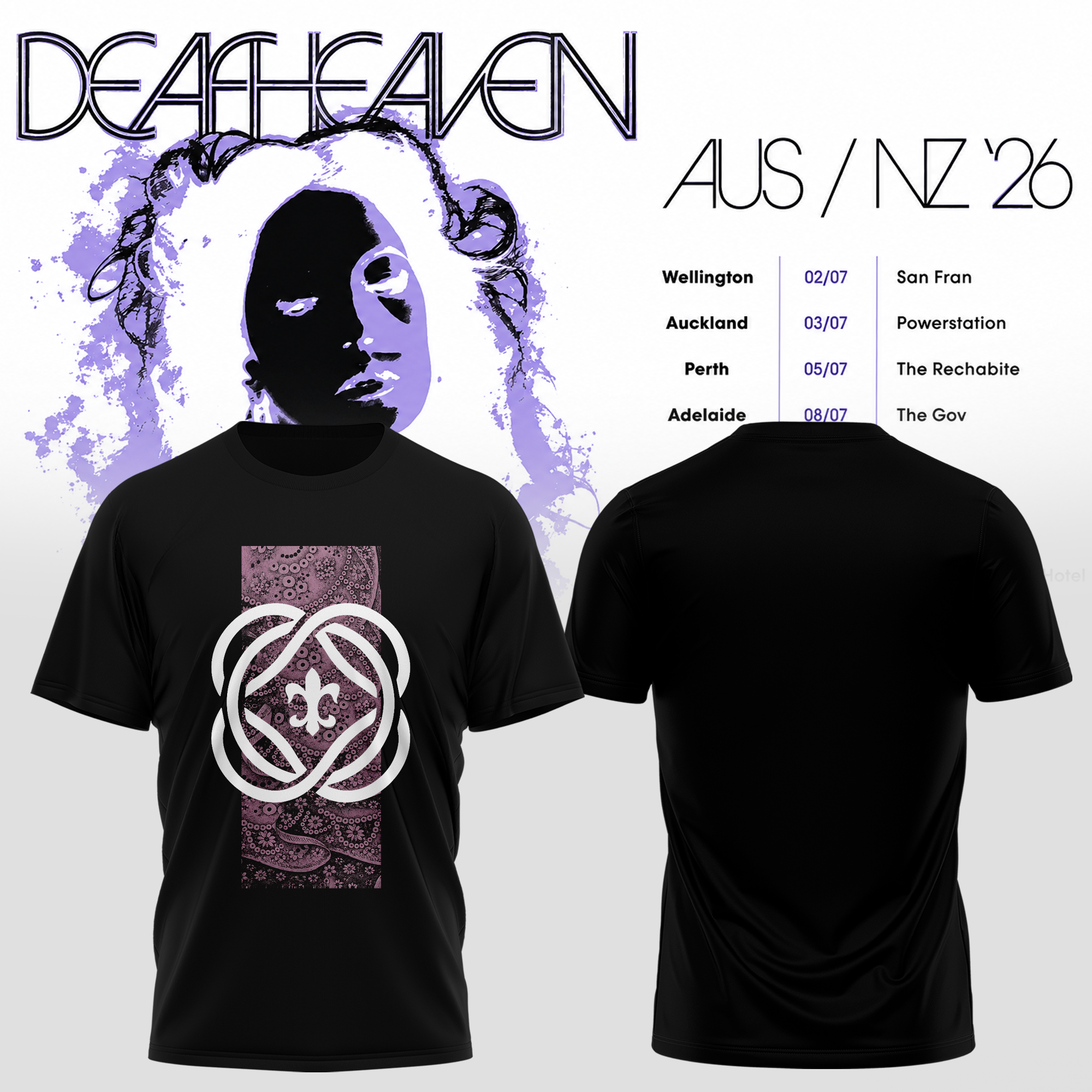 Deafheaven AUS NZ Tour 2026 Premium Merchandise Graphic T Shirt1