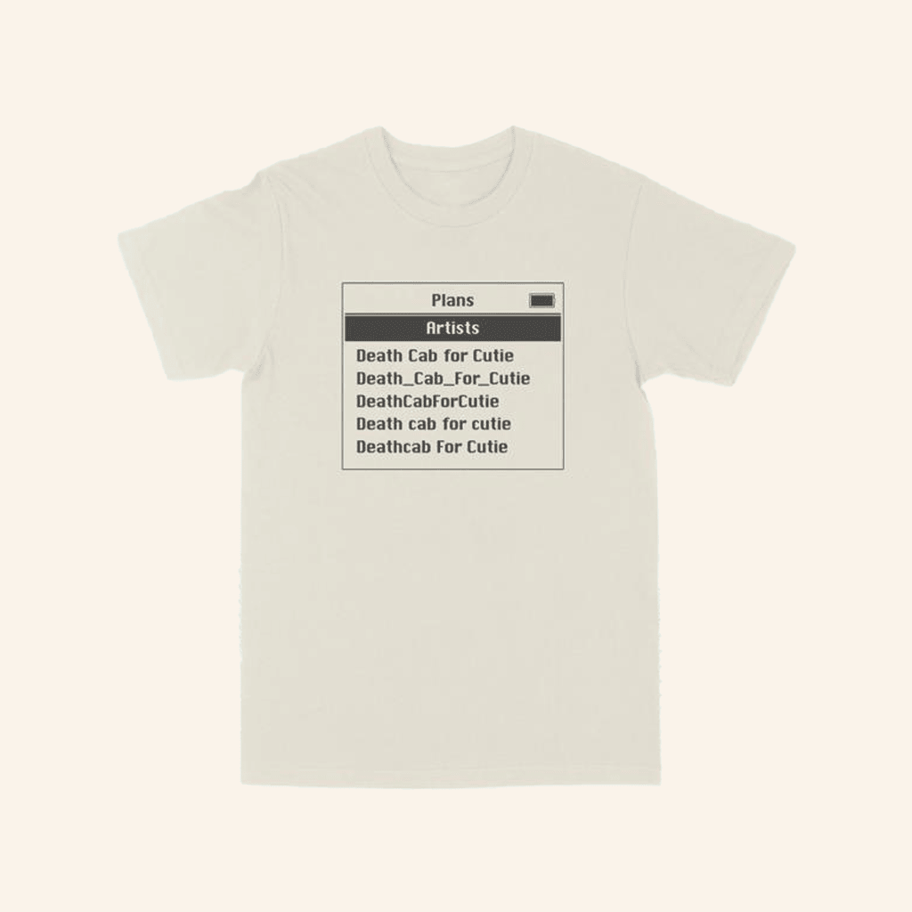 Death Cab For Cutie Merch DCFC Screen TShirt Presents For Boyfriend