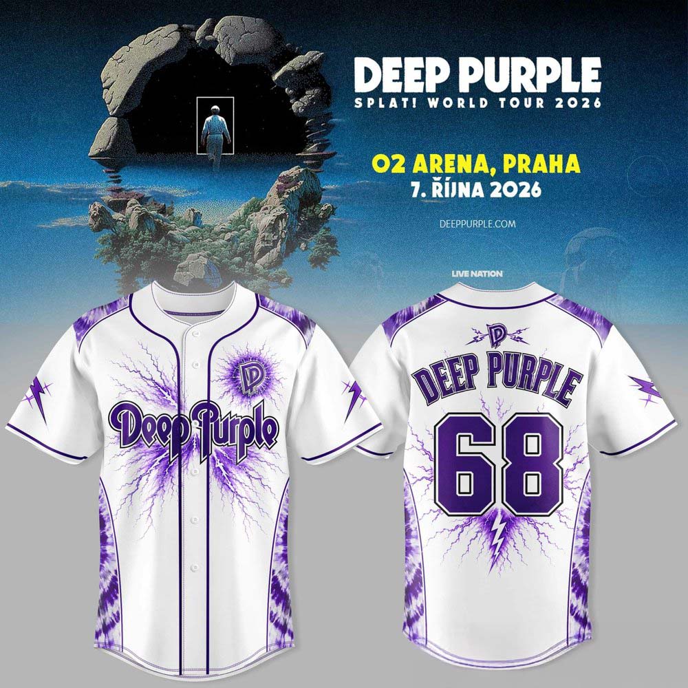 Deep Purple SPLAT World Tour 2026 Baseball Jersey Limited Edition Rock Band Concert Fan Wear 2 - Unicasport Deep Purple SPLAT World Tour 2026 Baseball Jersey Limited Edition Rock Band Concert Fan Wear