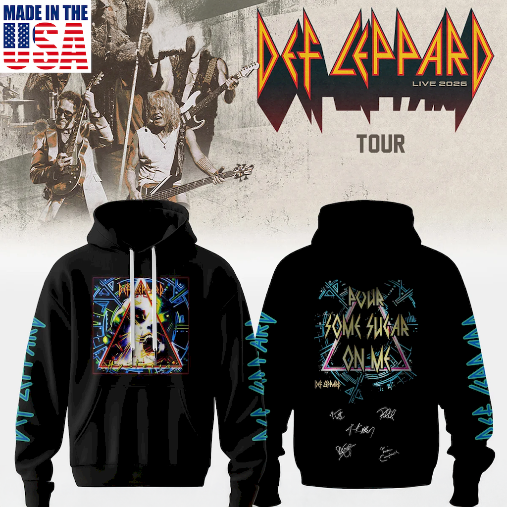 Def Leppard Collector Edition Graphic Shirt And Hoodie Collection
