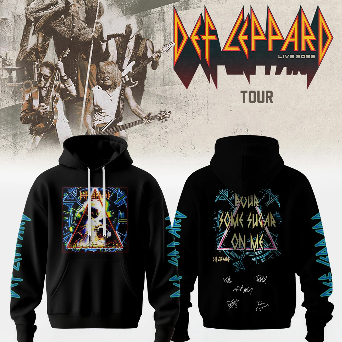 Def Leppard Collector Edition Shirt And Hoodie Collection
