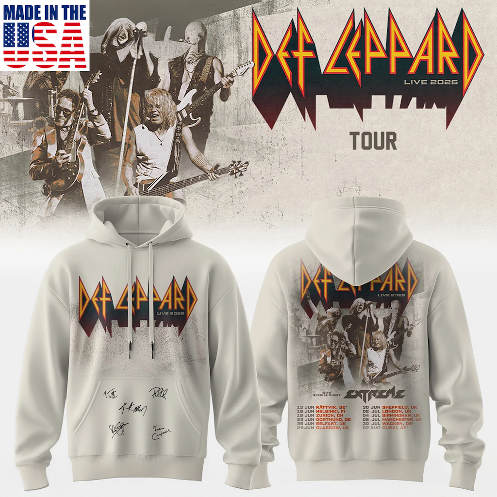 Def Leppard Collector Fan Graphic Shirt And Hoodie Edition
