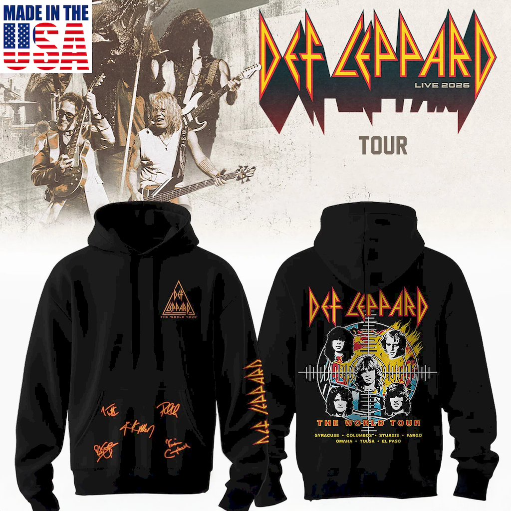 Def Leppard Exclusive Fan Graphic Shirt And Hoodie Collection
