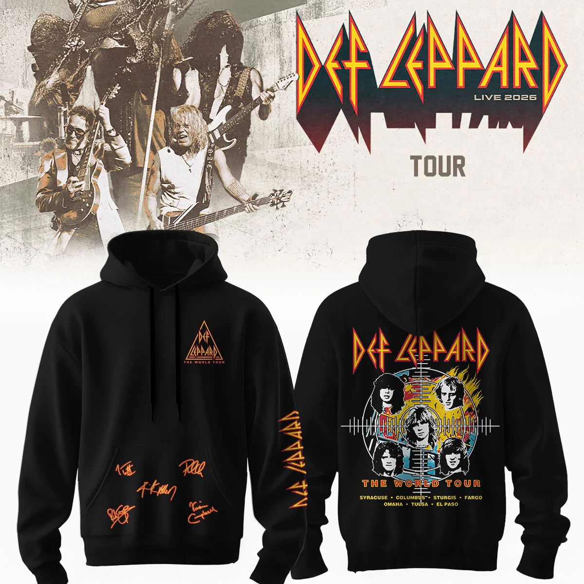 Def Leppard Exclusive Fan Shirt And Hoodie Collection