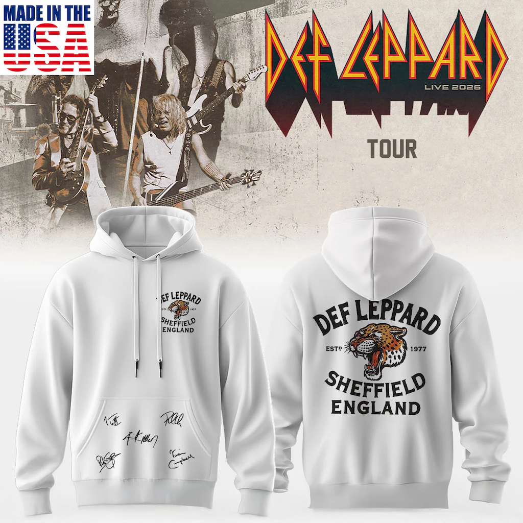 Def Leppard Official Fan Shirt And Hoodie Merchandise