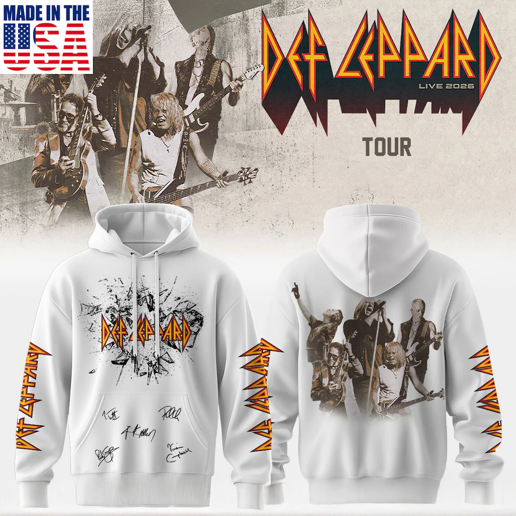 Def Leppard Official Graphic Shirt And Hoodie Collection
