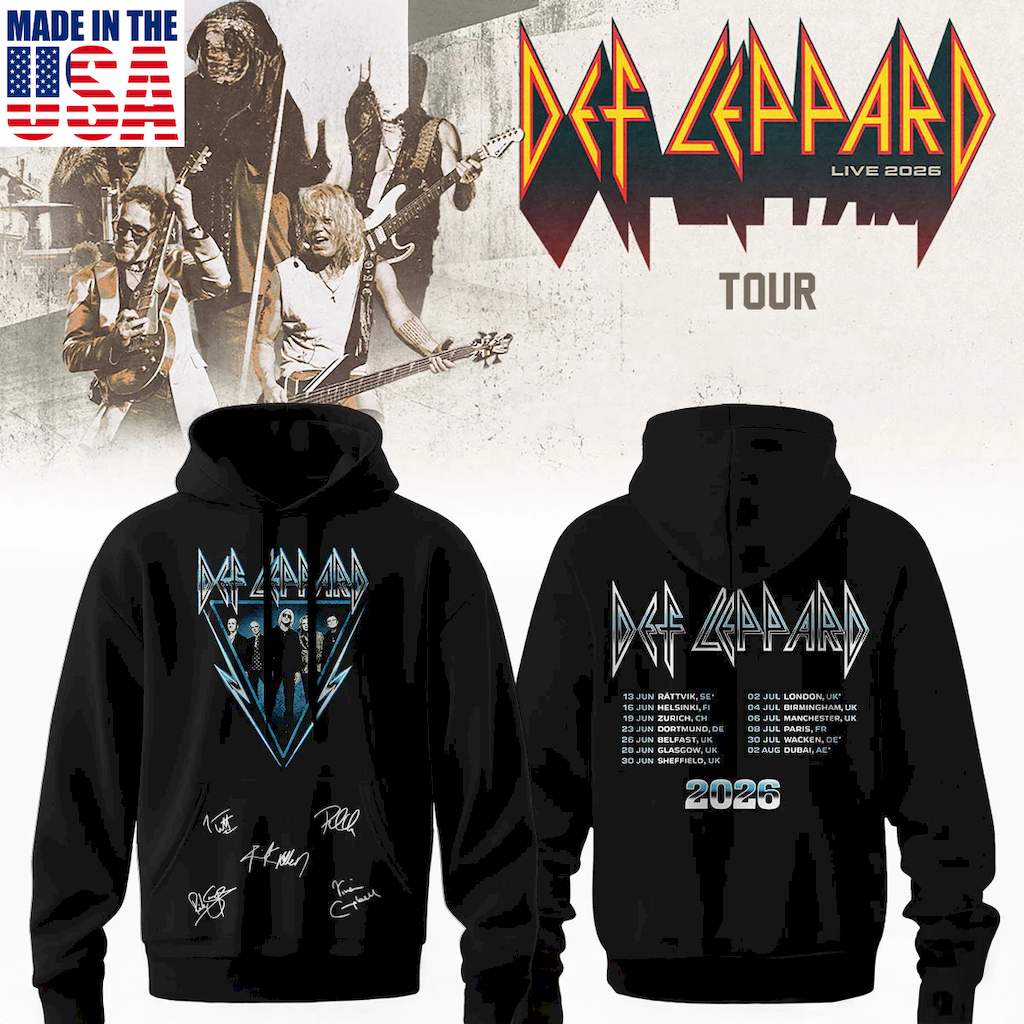 Def Leppard Premium Graphic Shirt And Hoodie Collection