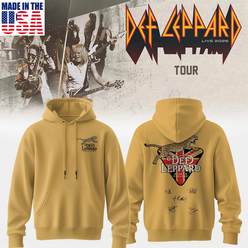 Def Leppard Premium Music Tour Shirt And Hoodie Collection