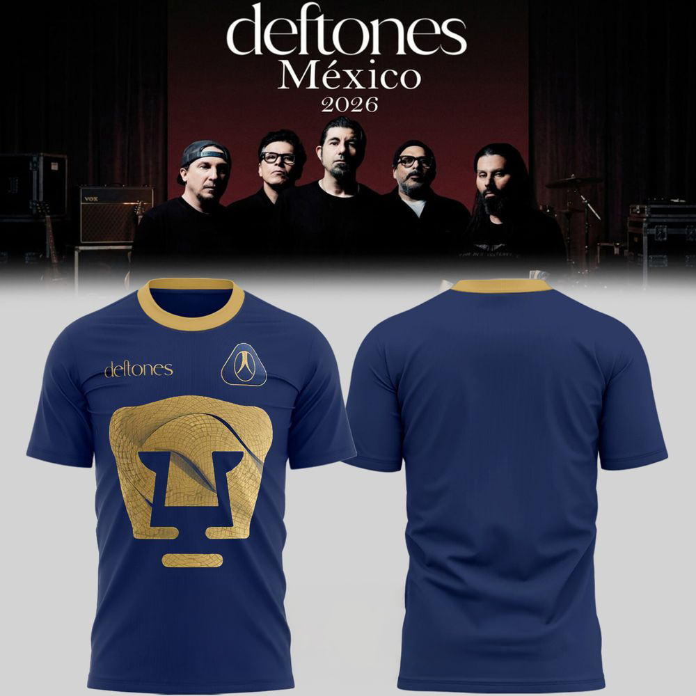 Deftones x Pumas UNAM Mexico Tour 2026 Special Shirt