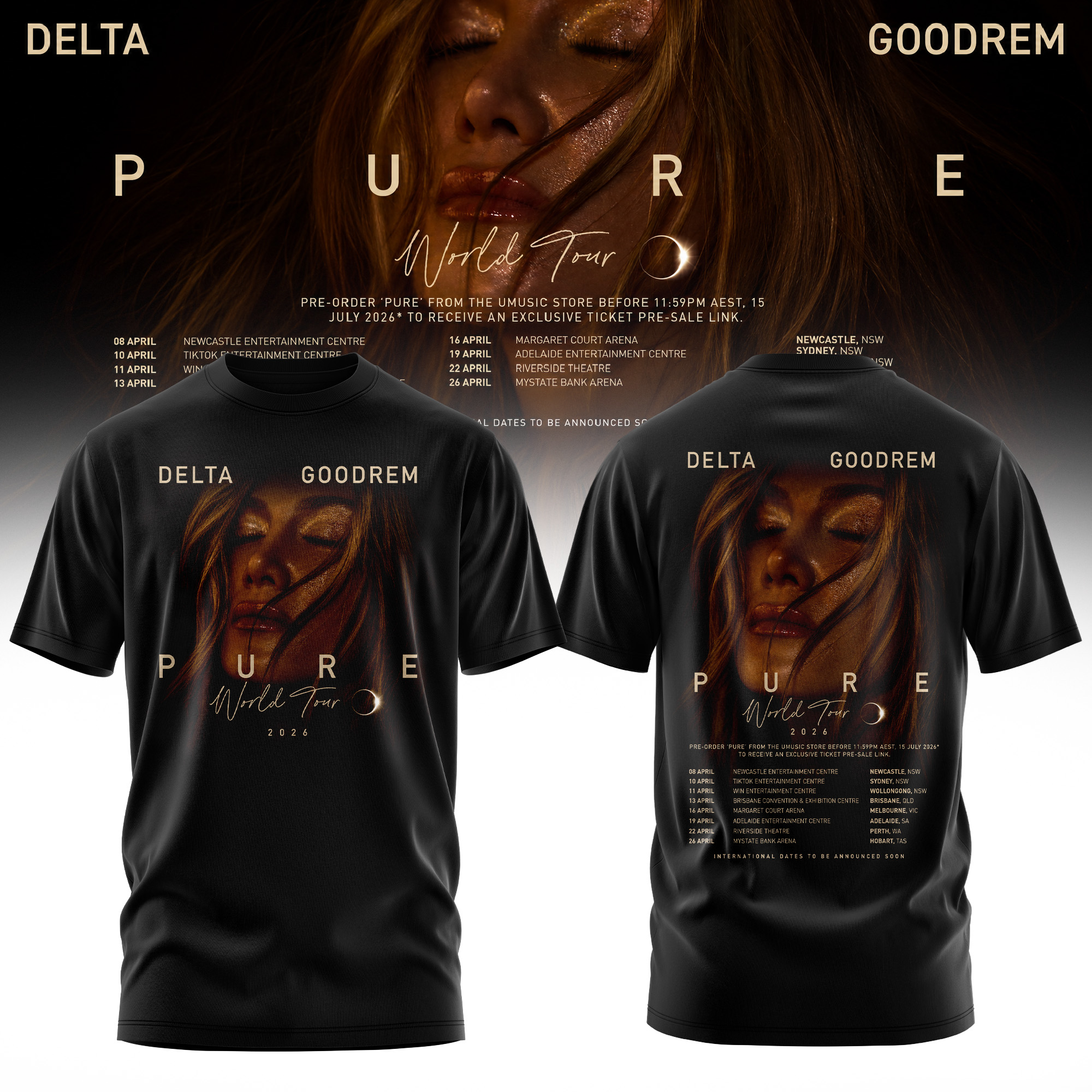 Delta Goodrem Pure World Tour Collectors Edition Tee