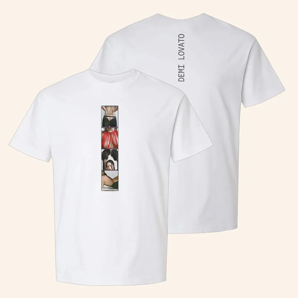 Demi Lovato Merch Photostrip TShirt Christmas Gifts For Friends