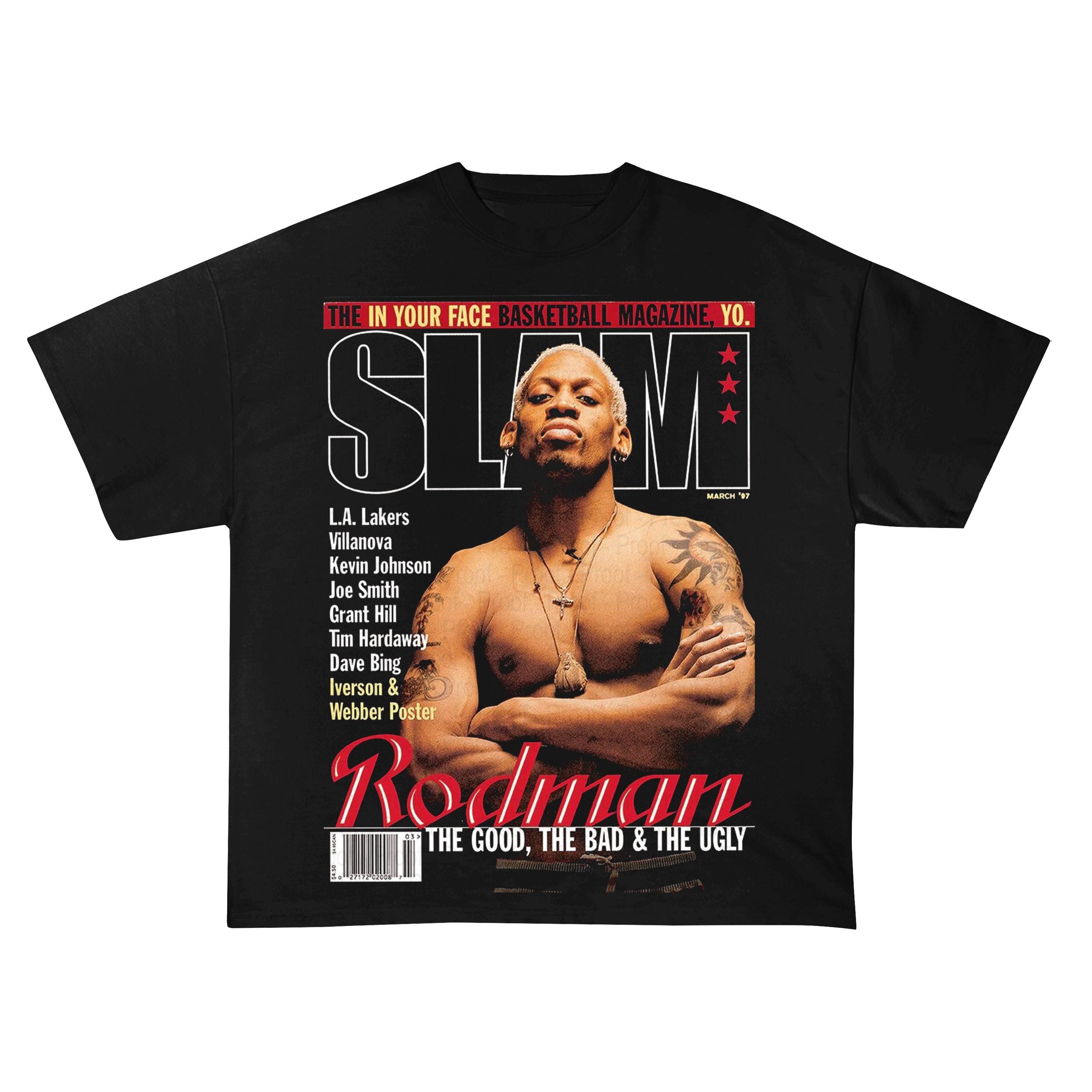 Dennis Rodman Shirt, Slam shirt, Classic 90s Graphic Tee, Unisex, Vintage Bootleg, Gift, Retro