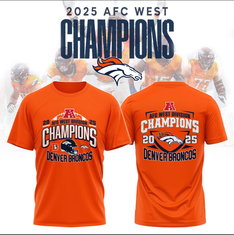 Denver Broncos 2025 AFC West Champions Been There Won That Graphic T Shirt