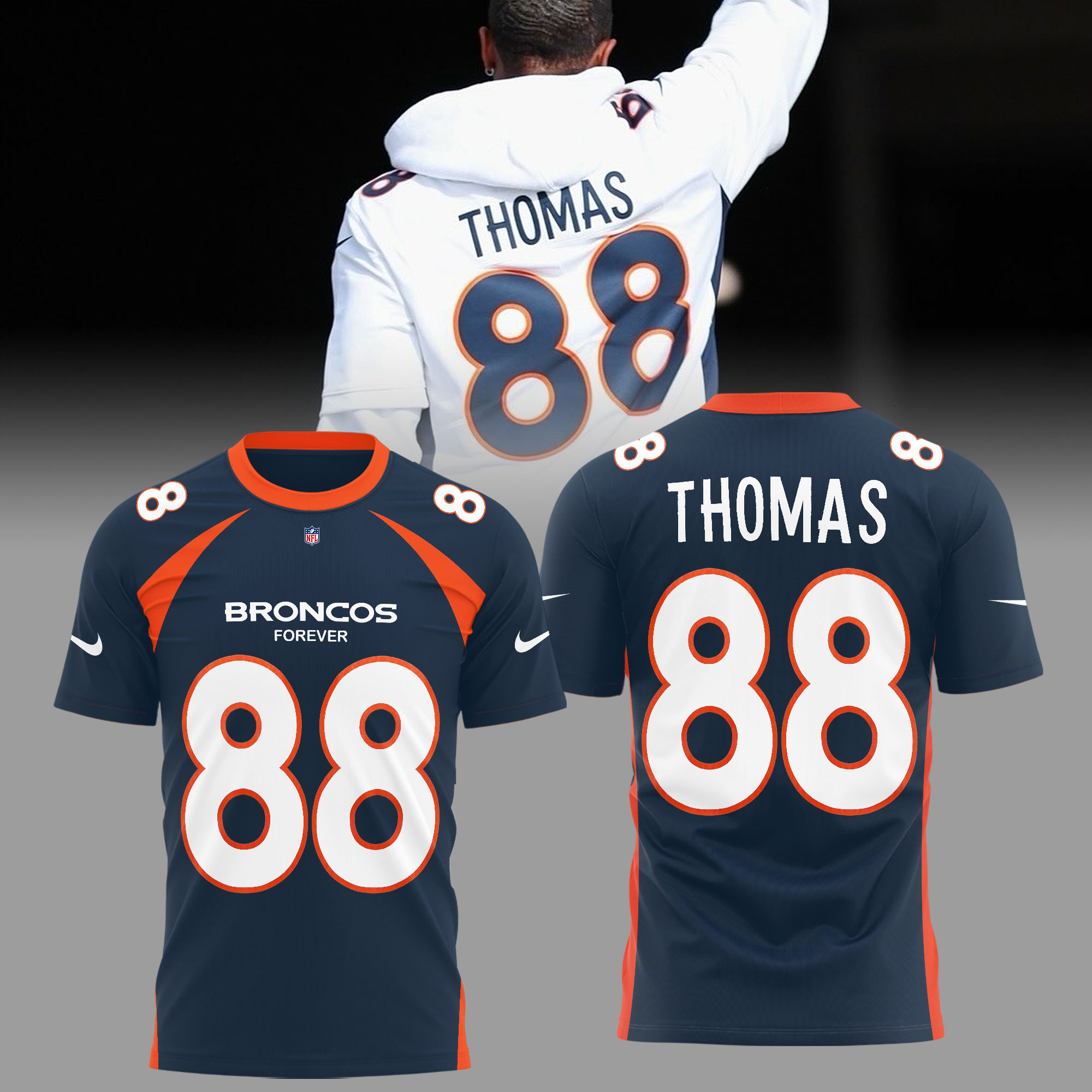 Denver Broncos Forever Our 88 Official Graphic T Shirt