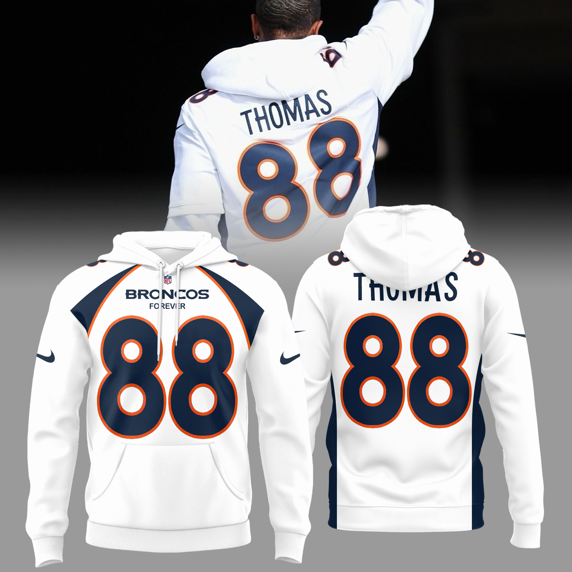 Denver Broncos Forever Our 88 Official Hoodie Collection